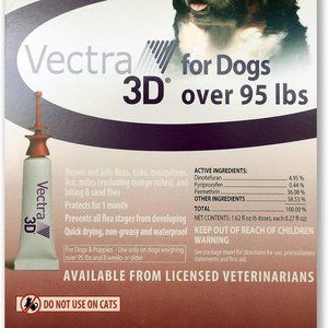. - 12 doses . Vectra 3D for Large Dogs Over 95 lbs Vectra 3D